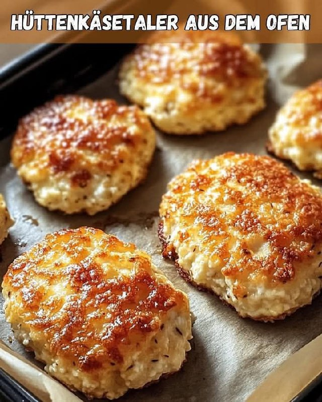 Hüttenkäsetaler aus dem Ofen