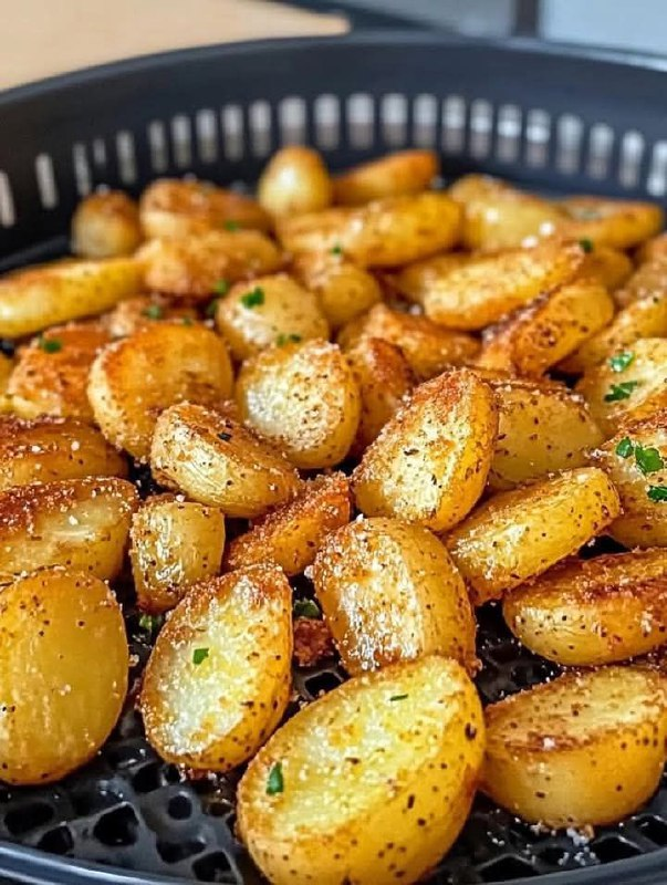 Bratkartoffeln aus der Heißluftfritteuse.