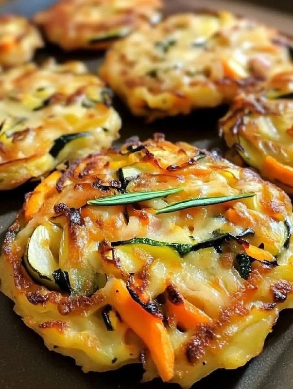 Ofen-gebackene Gemüsepuffer