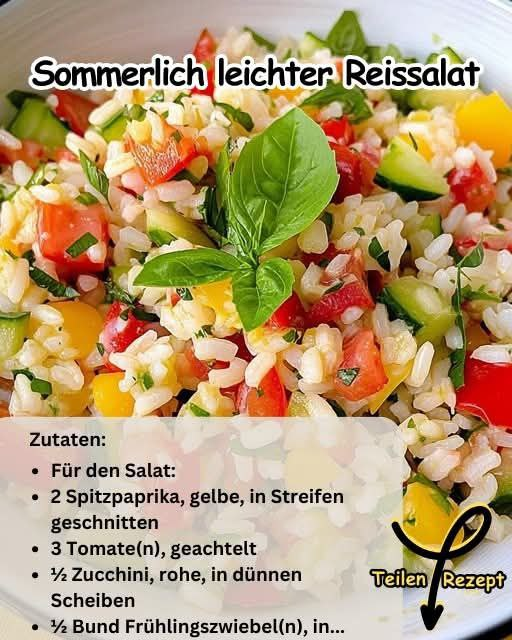 Sommerlich leichter Reissalat