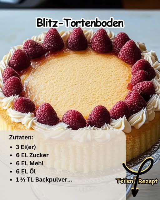 Blitz-Tortenboden