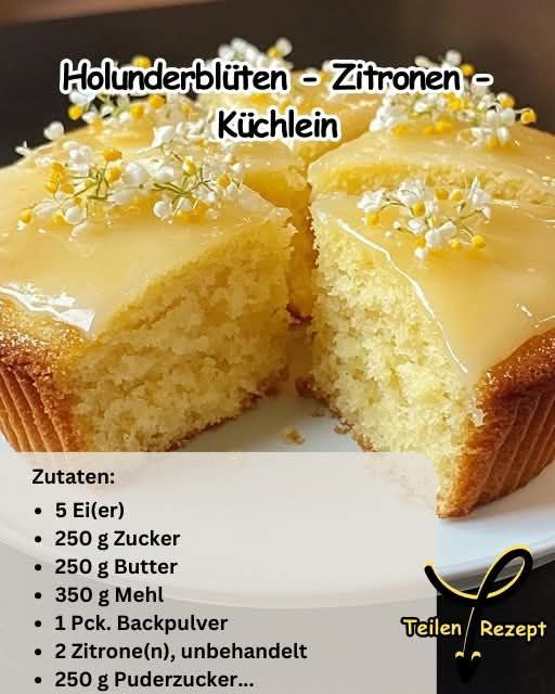 Holunderblüten - Zitronen - Küchlein