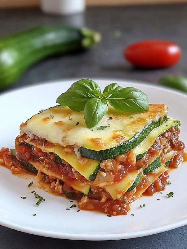Zucchini-Lasagne ohne Fleisch