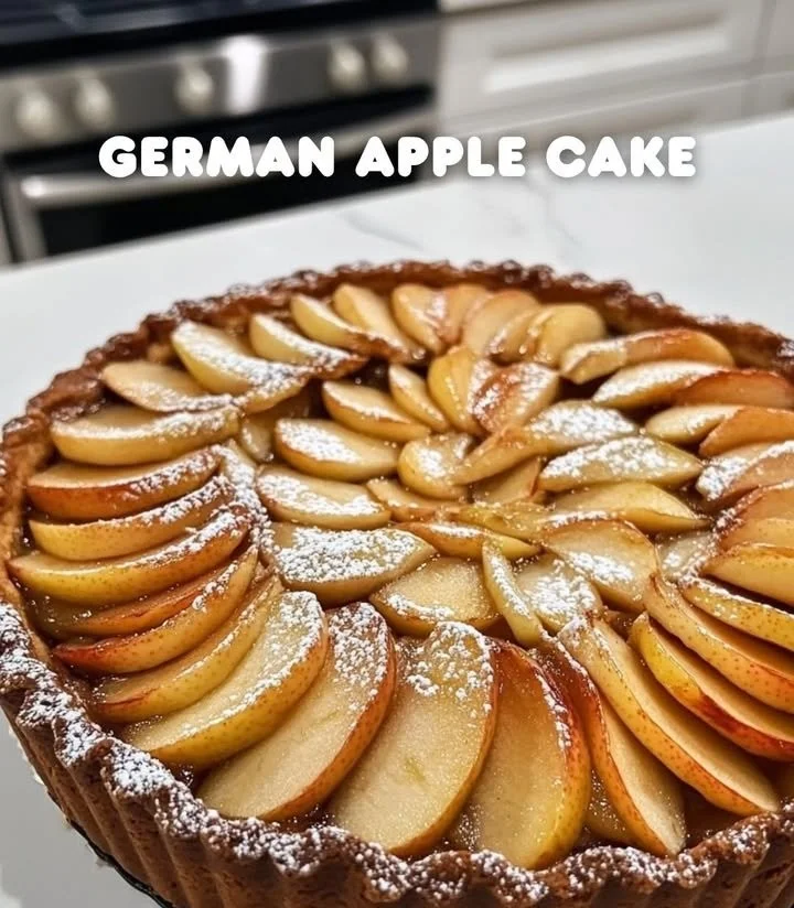 Leckerer Apfelkuchen mit frischen Äpfeln und knusprigem Teig