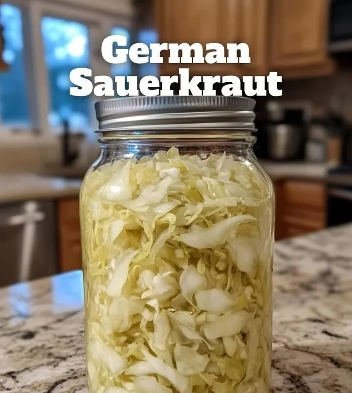 Hausgemachtes deutsches Sauerkraut in einer Schüssel.