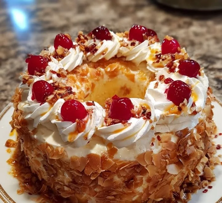 Frankfurter Kranz - Traditionelle deutsche Torte mit Buttercreme und Krokant