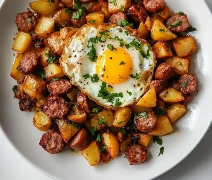 Hoppel Poppel Gericht mit frischen Zutaten und ansprechender Präsentation