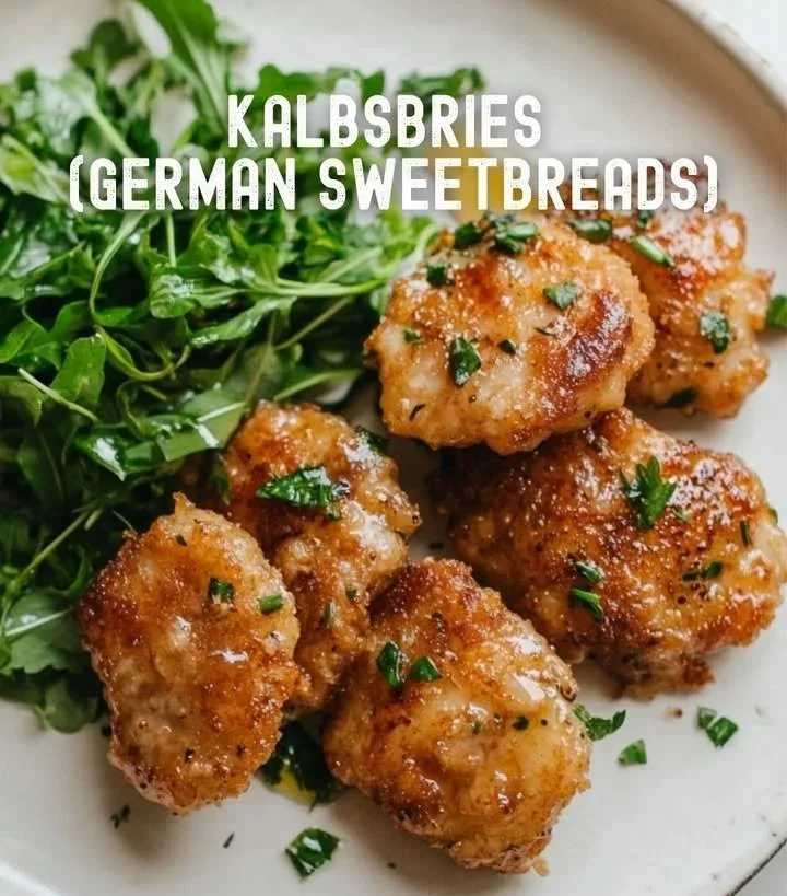 Zubereitung von Kalbsbries in einer modernen Küche