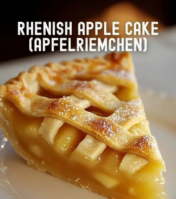 Rheinischer Apfelkuchen mit frischen Äpfeln und leckerem Teig