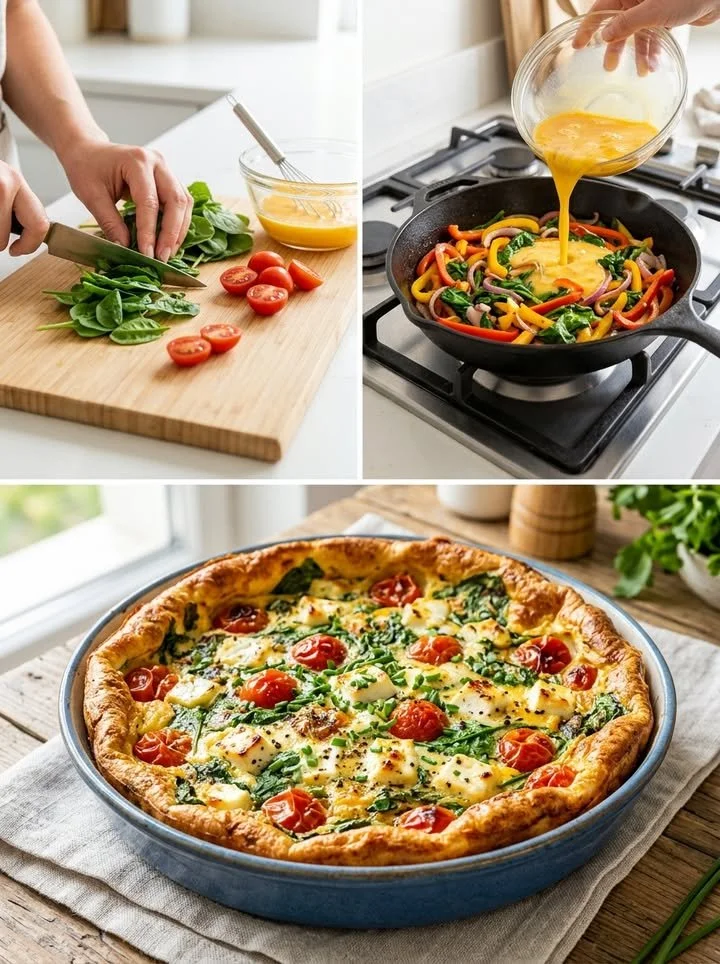 Protein-Frittata-Rezept in 15 Minuten mit frischen Zutaten