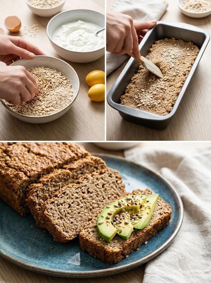 Fitnessbrot ohne Mehl und Hefe, gesund und proteinreich, ideal für Fitnessfans