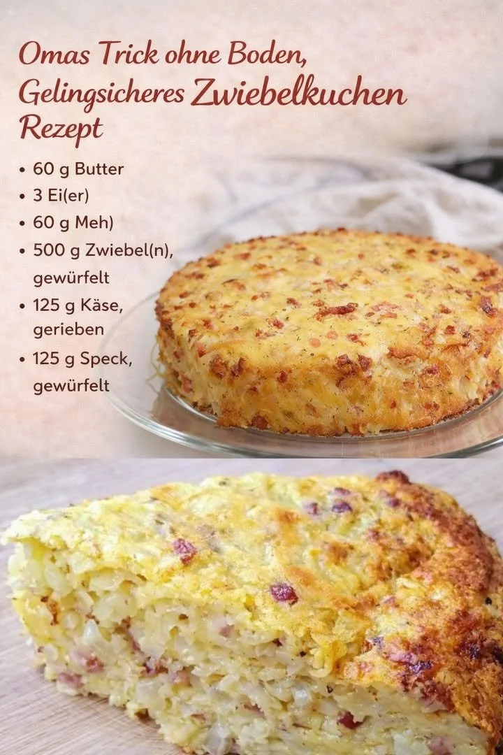 Gelingsicherer Zwiebelkuchen mit goldbraunem Belag und frischen Zutaten