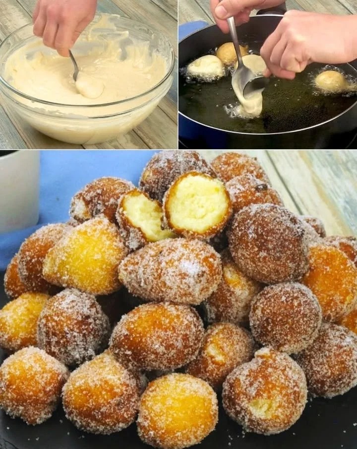 Joghurt-Ei-Pfannkuchen auf einem Teller, serviert mit frischen Beeren