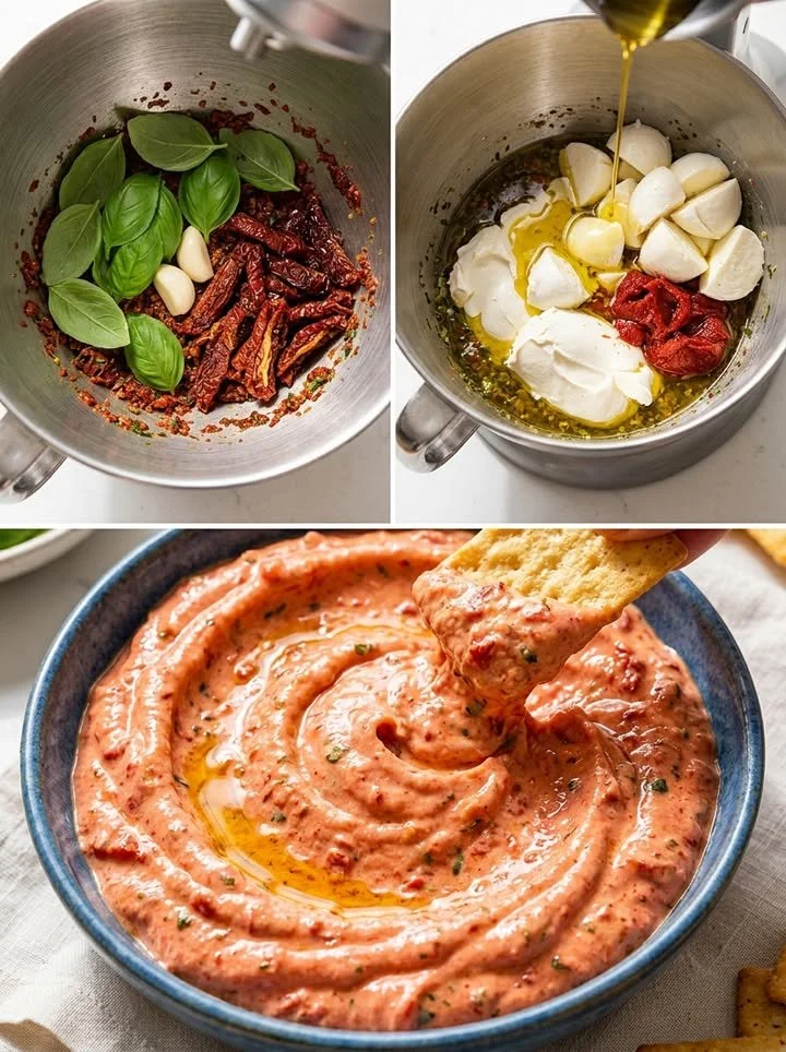 Cremiges Tomate-Mozzarella-Wunder auf einem Teller serviert