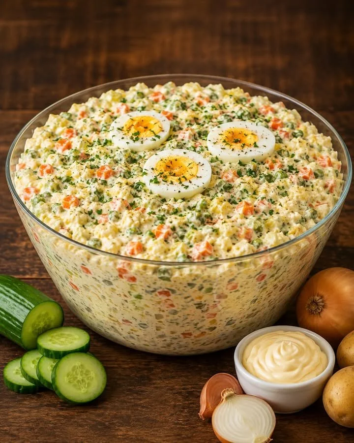 Frischer und bunter Salat mit verschiedenen Zutaten und Dressings
