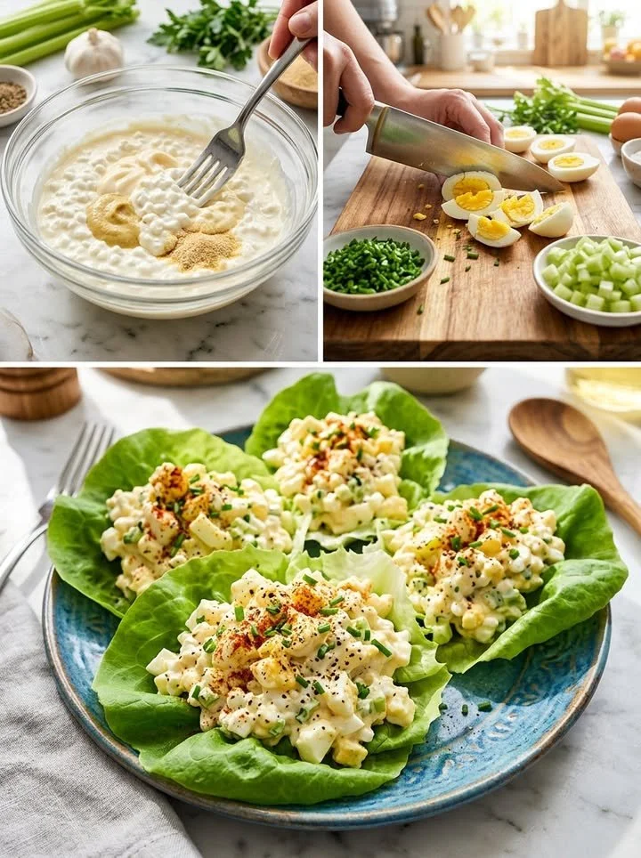 Leckerer Eiersalat in einer Schüssel, ideal für Partys oder als Beilage.