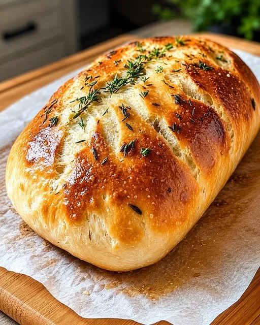 Faules Knoblauchbrot ohne Kneten – einfaches Rezept für köstliches Brot