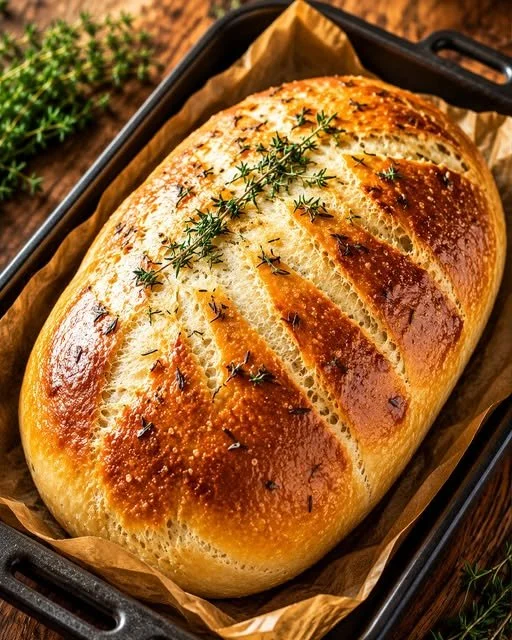 Zubereitung von fauligem Knoblauchbrot ohne Kneten