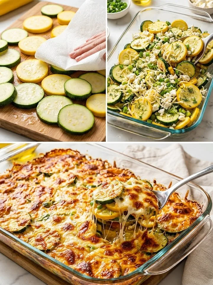 Griechischer Zucchini-Auflauf mit Tomaten und Feta-Käse