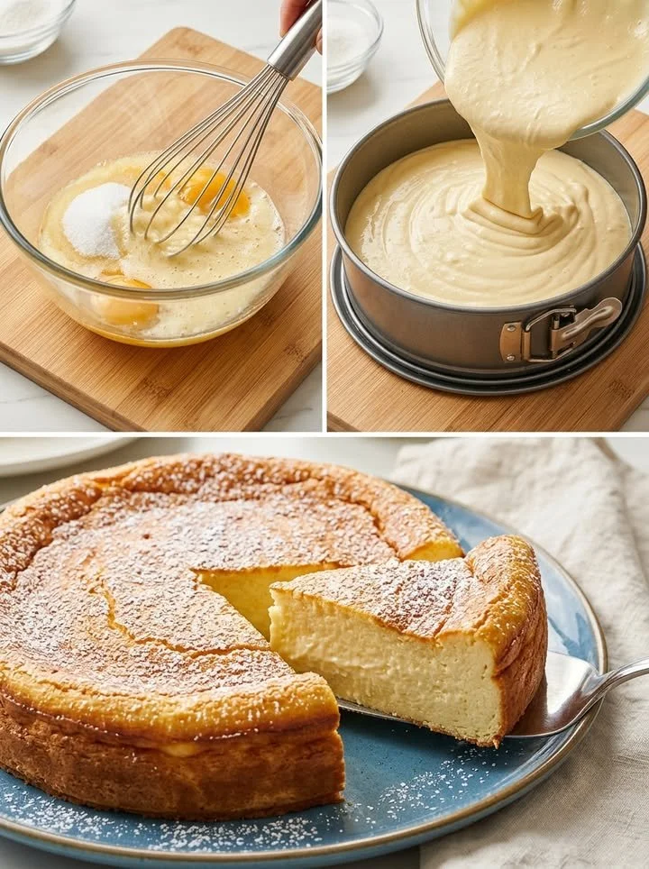 Leckerer Käsekuchen aus dem Rezept Käsekuchen-Wunder, perfekt für jeden Anlass.