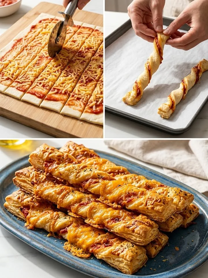 Knusprige XL-Pizzastangen, ideal für Snacks und Partys
