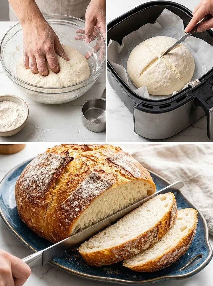 Schnelles und leckeres Airfryer-Brot aus der Heißluftfritteuse