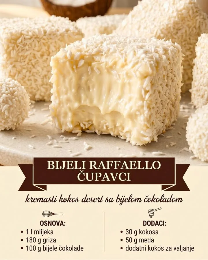 Weiße Raffaello Kokosnüsse in einer ansprechenden Verpackung