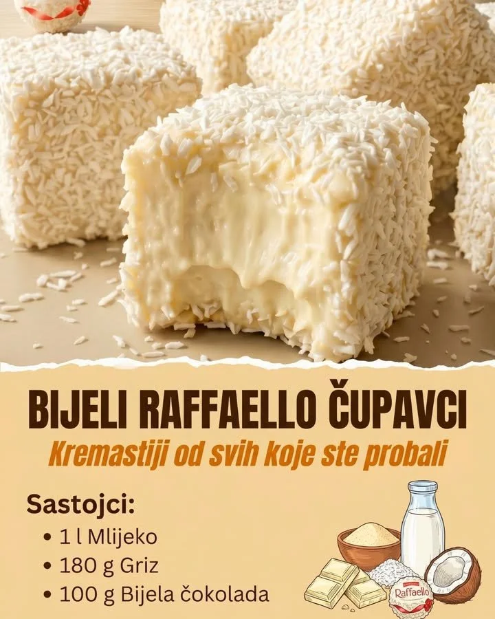 Weisse Raffaello Puffs in einer attraktiven Verpackung
