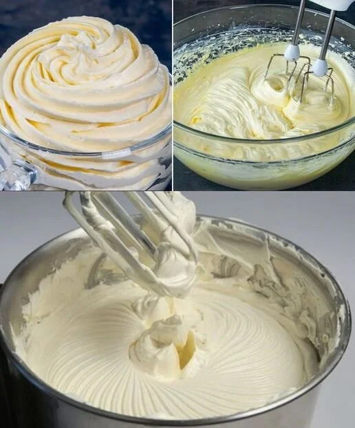 Buttercreme zubereitet mit 3 einfachen Zutaten
