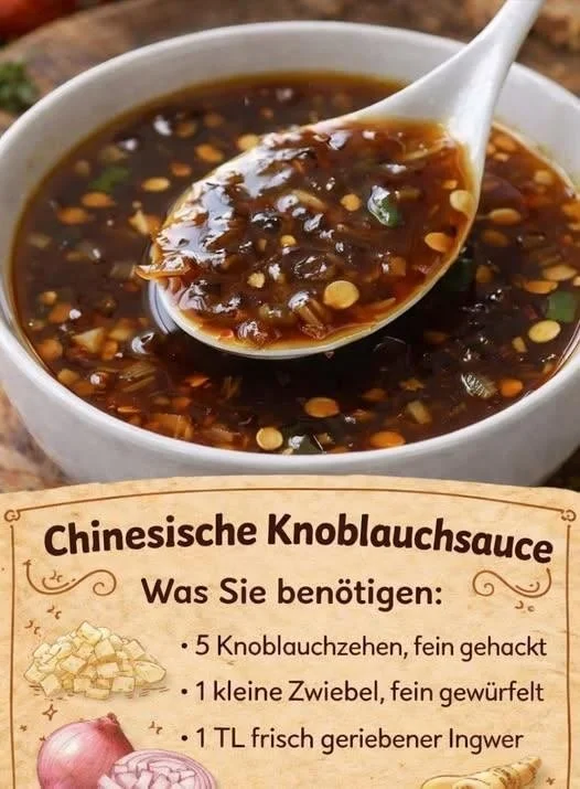 Intensive und aromatische Chinesische Knoblauchsauce für köstliche Gerichte
