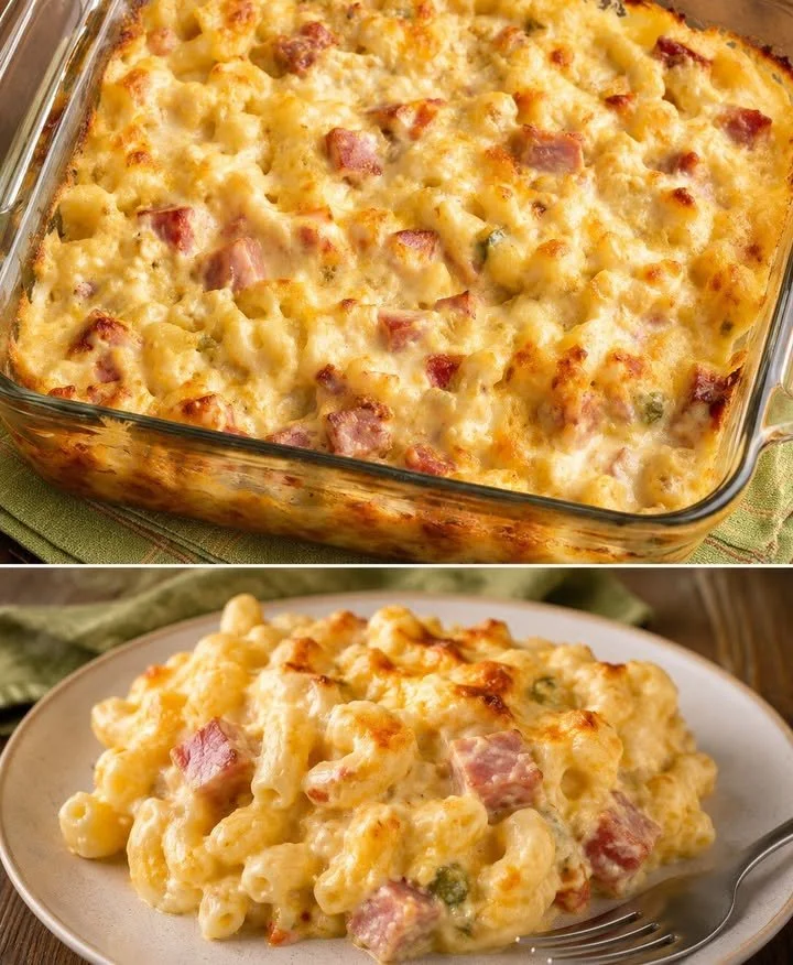 Cremiger Kartoffelauflauf mit Schinken aus frischen Zutaten