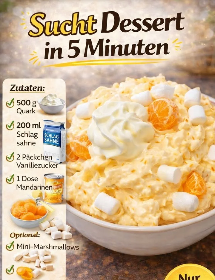 Schnelles Dessert in 5 Minuten zubereiten mit einfachen Zutaten