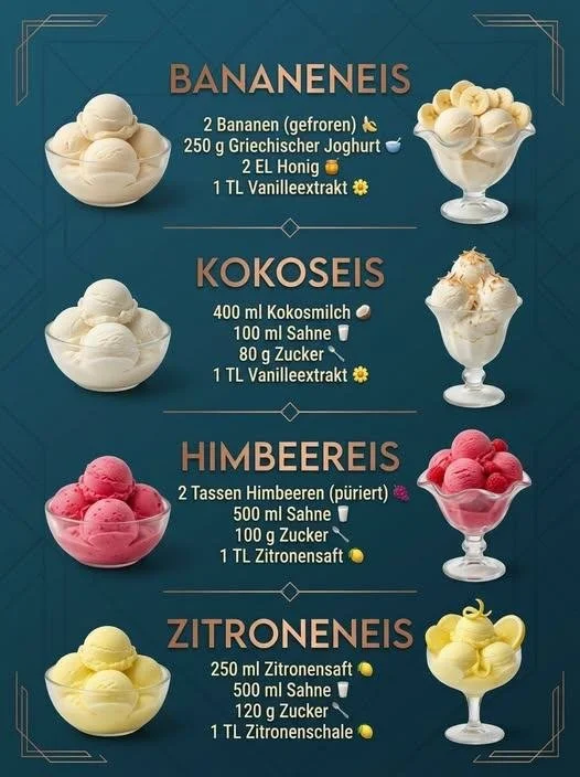 Selbstgemachte Eisrezepte für erfrischende Desserts