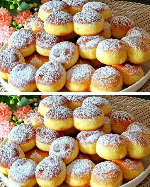 Leckere Faschingskrapfen mit Puderzucker und Füllung, ideal für die Karnevalszeit