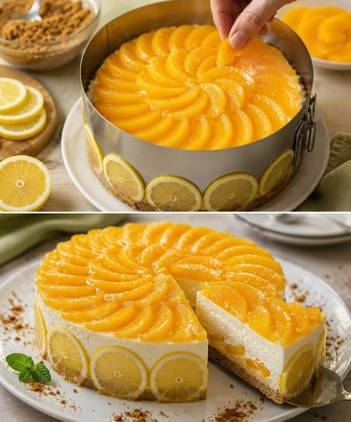 Fruchtige Mandarinen Creme in einem Glasschälchen garniert mit Mandarinenstücken.