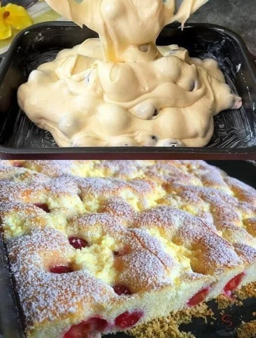 Saftiger Kirschkuchen aus Ungarn, perfekt für Kuchenliebhaber, mit köstlichen Kirschen