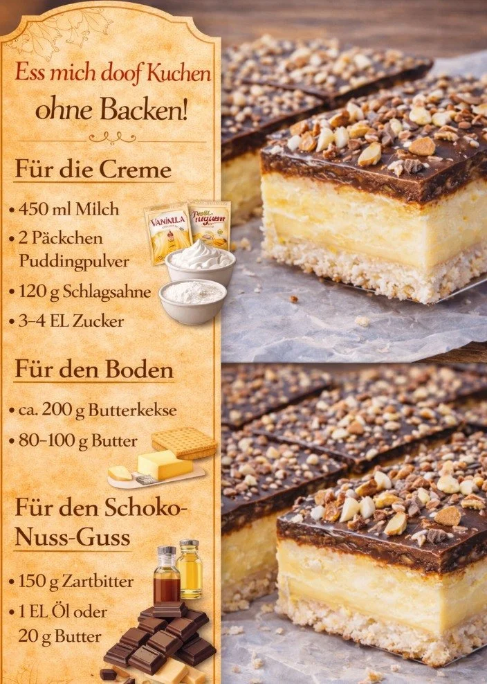 Kuchen ohne Backen: Einfaches Rezept für köstliche, unkomplizierte Desserts.