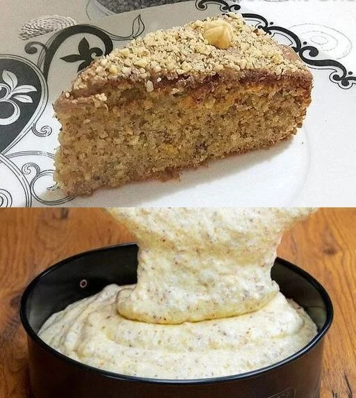 Schmackhafter Nusskuchen mit knackigen Nüssen und saftiger Konsistenz.