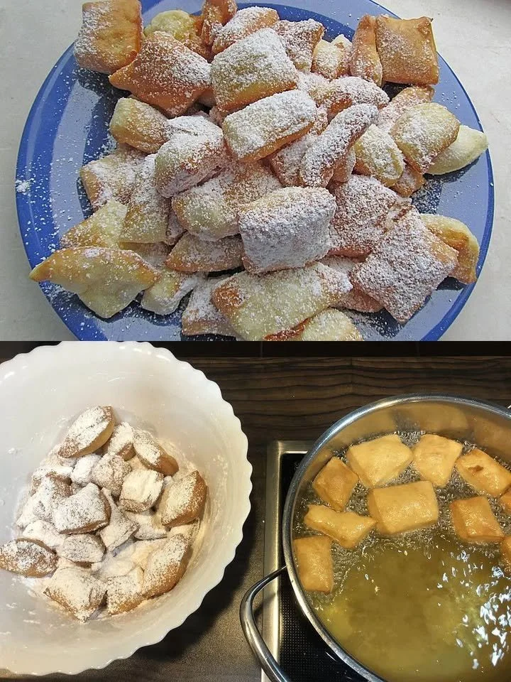 Omis Kräppelchen wie vom Weihnachtsmarkt, frisch gebacken und köstlich.