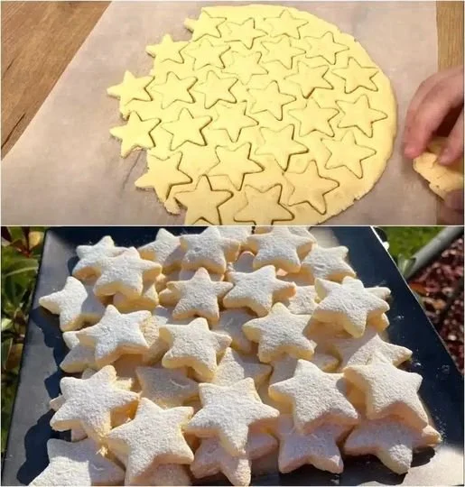 Leckere Orangensterne auf einem Teller, ideal für Weihnachten.