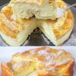 Polnischer Puddingkuchen serviert auf einem Teller