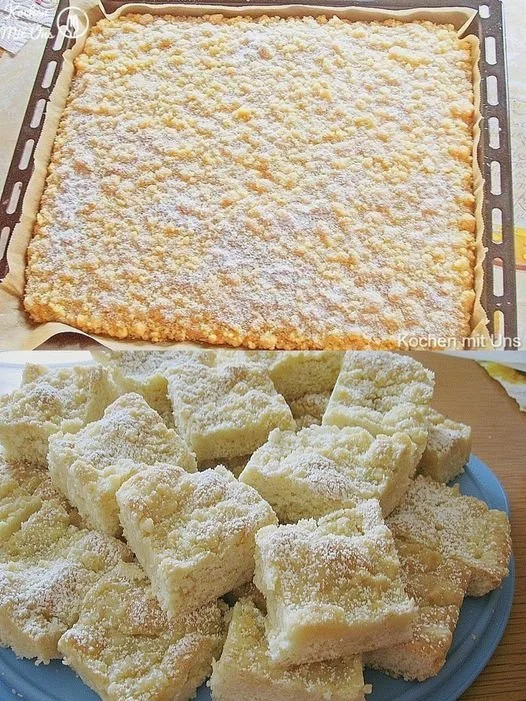 Ratz Fatz Sahnekuchen mit Suchtfaktor 100, einfaches Rezept für Sahnekuchen