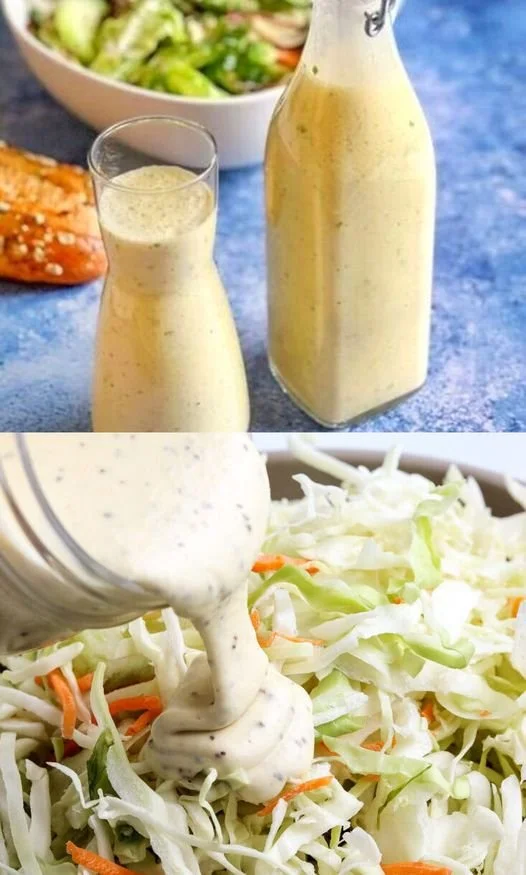 Hausgemachte Salatsoße wie im Restaurant für leckere Salate