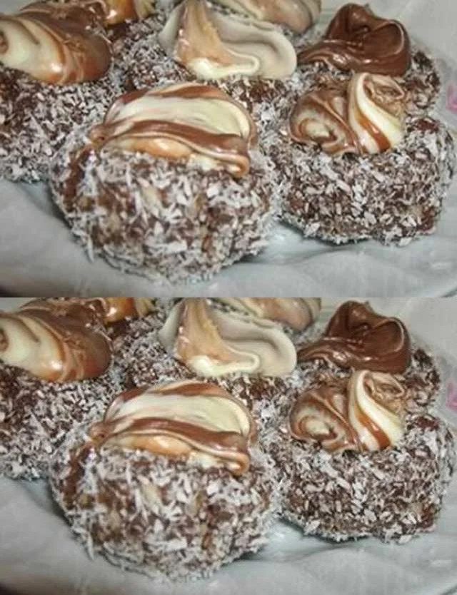 Schoko Nester gefüllt mit Kokos und Nutella, perfekt für Naschkatzen