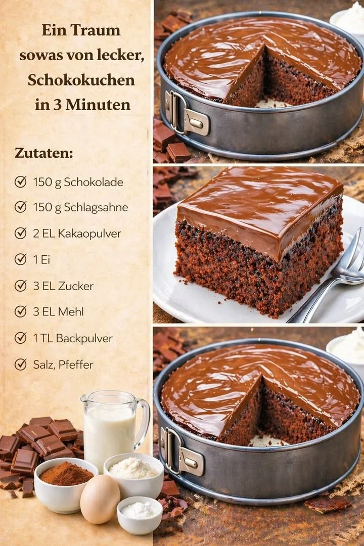 Schokotraum Dessert in nur 5 Minuten zubereitet
