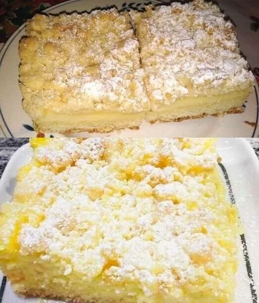 Leckerer Streuselkuchen mit krümeliger Streusel-Oberfläche