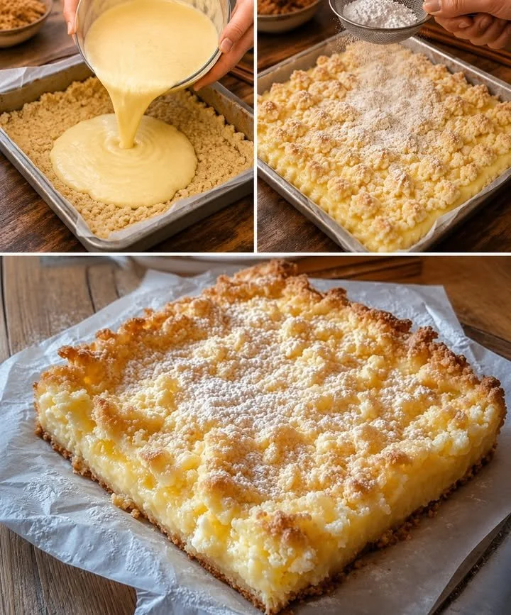 Leckerer Streuselkuchen vom Blech mit knusprigen Streuseln