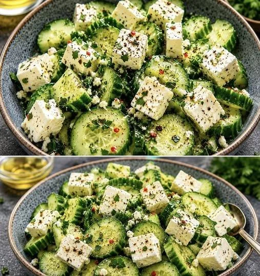 Bunter Salat ohne Nudeln auf einem Teller, frisch und appetitlich angerichtet.