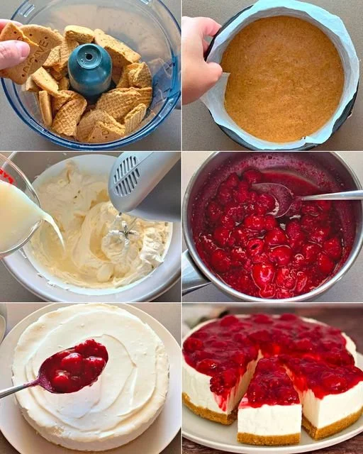 Supercremiger Käsekuchen mit frischen Zutaten