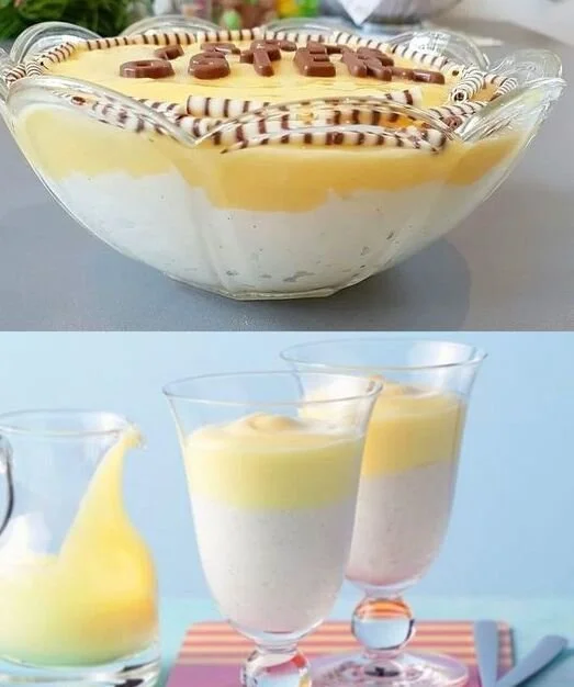 Welfenspeise: Traditioneller deutscher Nachtisch mit köstlicher Vanille- und Schokoladencreme